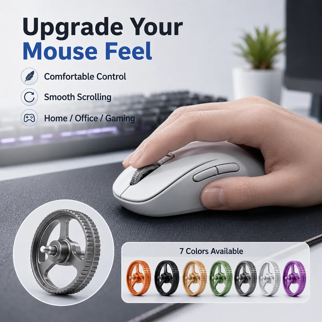 Logitech Mouse G Pro X Superlight - عجلة تمرير الماوس المصنوعة من سبائك