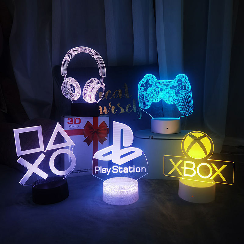 Accessories For Your Gaming Room - مصباح، إضاءة ليلية، مصباح طاولة ثلاثي