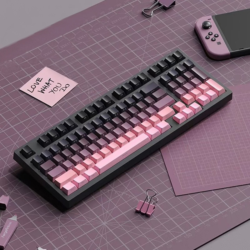 أغطية مفاتيح متدرجة الألوان مط - مراجعة Gaming Accessories Aesthetic وسعره