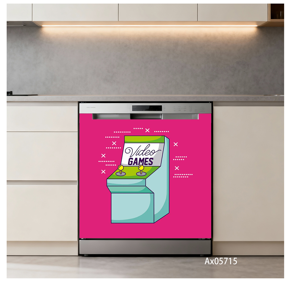 ملصق باب غسالة الأطباق بتصميم  - مراجعة Gaming Accessories For Room وسعره