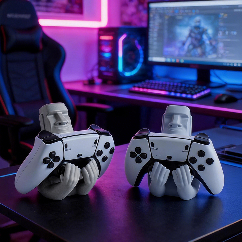حامل وحدة تحكم على شكل تمثال م - مراجعة Gaming Accessories For Room وسعره