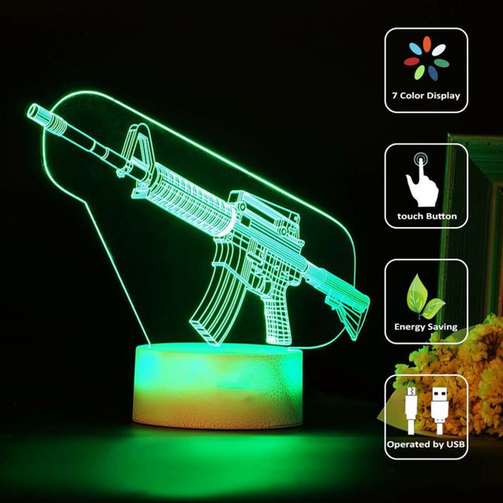 لعبة بندقية ثلاثية الأبعاد Led - مراجعة Accessories For Your Gaming Room وسعره